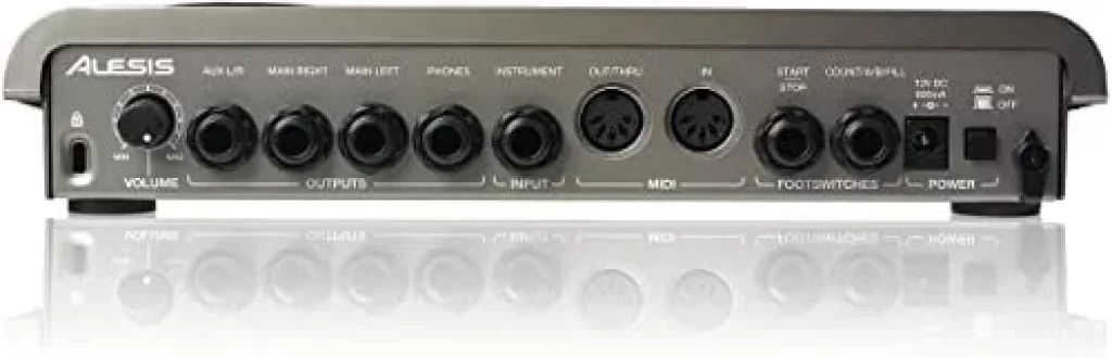 Connexion de l'Alesis SR18
