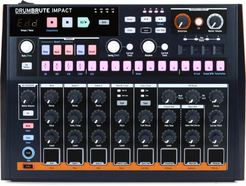 ARTURIA DRUMBRUTE IMPACT meilleures boîtes à rythmes