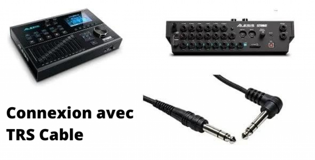 Connexion avec un câble TRS
